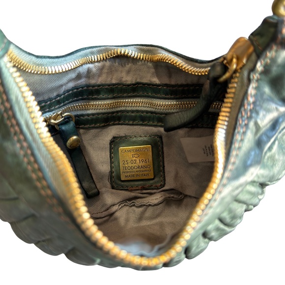 Shoulder Bag "LUNA" in dark green - Picture 3 of 7